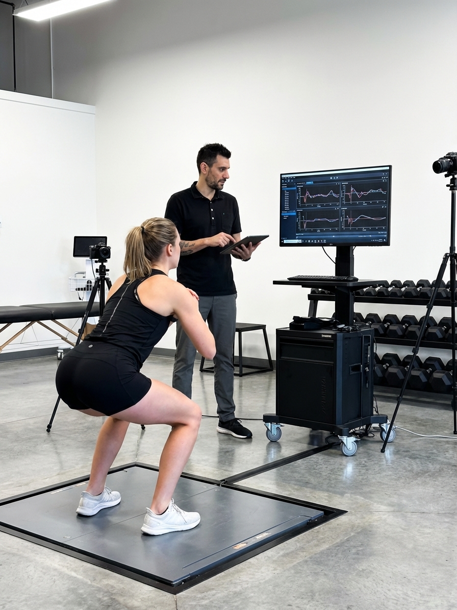 Patient working with a provider at a performance physical therapy clinic in Decatur