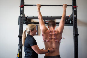  Patient working with a provider at a performance physical therapy clinic in Decatur, GA
